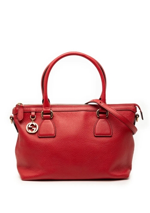 Gucci Pre-Owned 2000-2015 Dollar Calfskin GG Charm satchel - Red