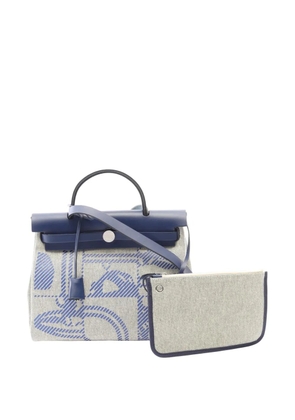 Hermès Pre-Owned 2021 Toile H and Vache Hunter Brides de Gala Herbag Zip 31 satchel - Grey