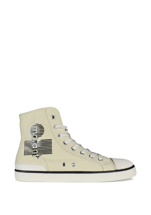 MARANT logo high top sneakers - Neutrals