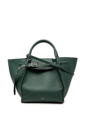 Celine Pre-Owned 2018 Small Grained Calfskin Big Bag satchel - Green