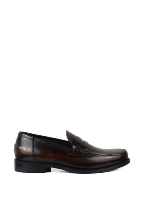 Alberto Fasciani leather slip-on loafers - Brown