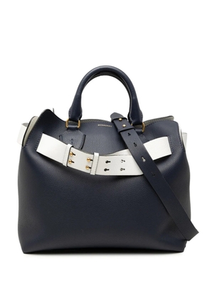 Burberry Pre-Owned 2000-2017 Medium Bicolor Leather Marais Belt Bag satchel - Blue