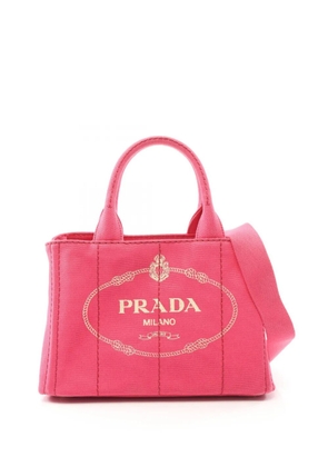 Prada Pre-Owned 2013-2026 Canvas Canapa Logo satchel - Pink