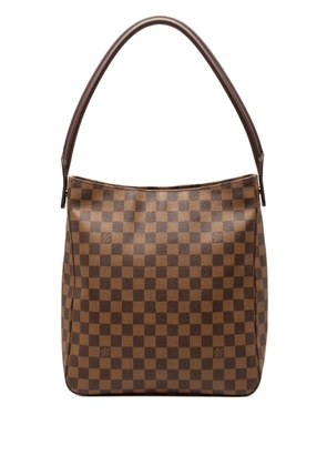 Louis Vuitton Pre-Owned 2001 Damier Ebene Looping GM tote bag - Brown