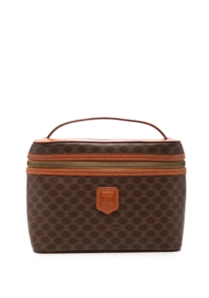 Celine Pre-Owned 1996 Macadam Coated Canvas vanity bag - Brown