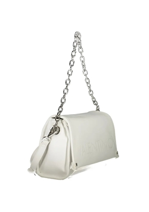 MARIO VALENTINO embossed-logo chain-strap cross body bag - White