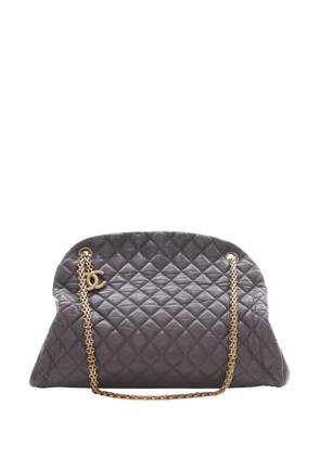 CHANEL Pre-Owned 2010-2011 Large Aged Calfskin Just Mademoiselle Bowling Bag shoulder bag - Grey