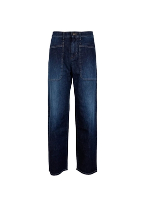 CIGALA'S patch-pocket straight-leg jeans - Blue