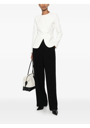 Emporio Armani asymmetric single-button jacket - White