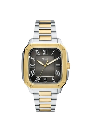 FOSSIL Crosby square-frame 42mm watch - Black