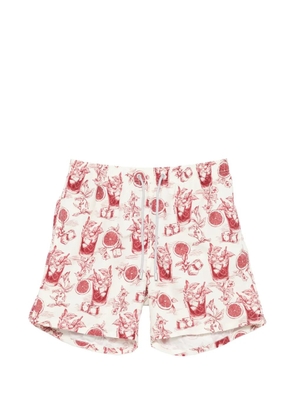 MC2 Saint Barth Gustavia cocktail-print swim shorts - Neutrals