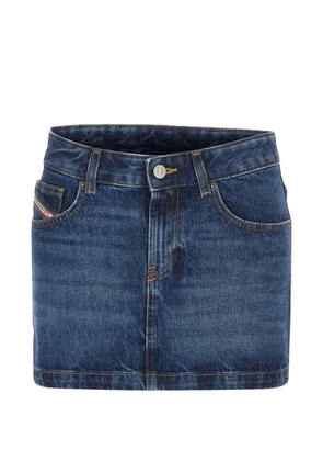 Diesel De-Ron washed-denim skirt - Blue