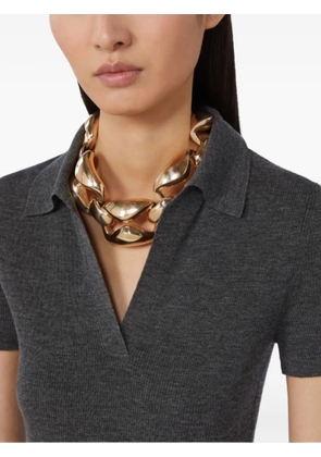 Max Mara chunky curb-chain necklace - Gold