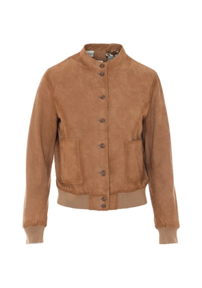 BULLY suede bomber jacket - Neutrals