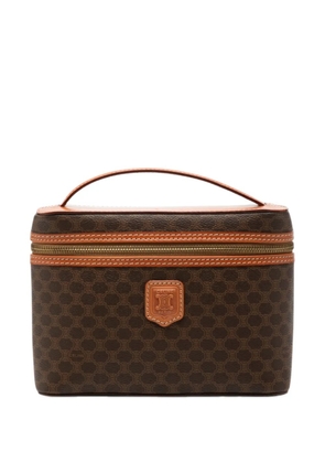 Celine Pre-Owned 1994 Macadam Coated Canvas vanity bag - Brown