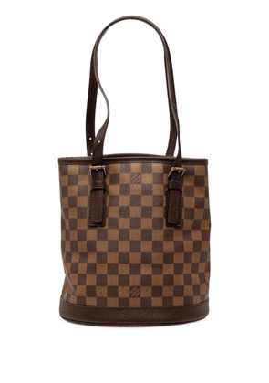 Louis Vuitton Pre-Owned 1998 Damier Ebene Marais bucket bag - Brown