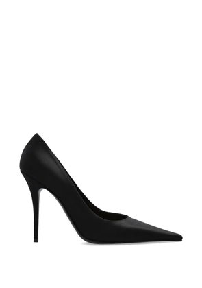 Amina Muaddi Barbara satin pumps - Black