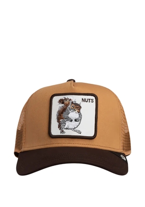 GOORIN BROS mesh-panelled patch-detail baseball cap - Brown