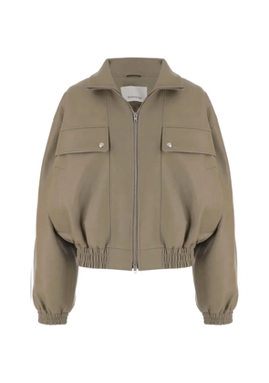 The Frankie Shop zip-up pocket jacket - Green