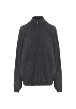 The Frankie Shop high-neck ribbed jacket - Grey