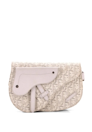Christian Dior Pre-Owned Saddle Messenger Pouch Oblique Canvas crossbody bag - Neutrals