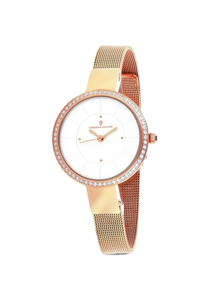 CHRISTIAN VAN SANT Reign crystal-embellished 32mm watch - Silver