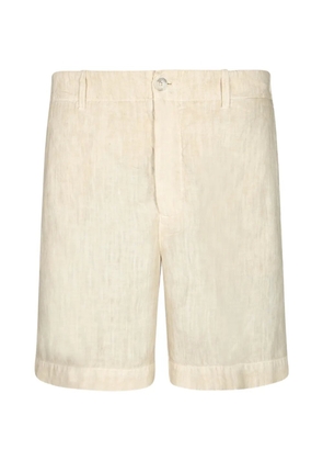 120% Lino elasticated-waistband shorts - Neutrals
