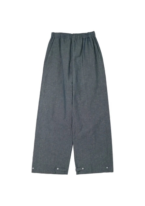 Setchu elasticated-waist button-cuff trousers - Blue