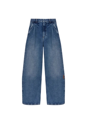 Off-White pleated wide-leg jeans - Blue