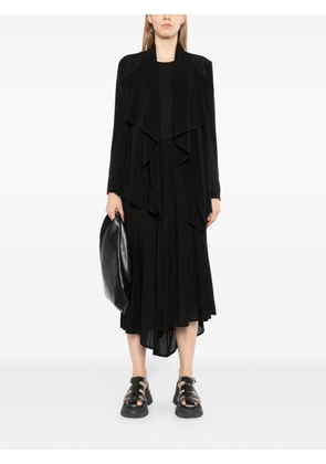 Yohji Yamamoto draped open-front jacket - Black