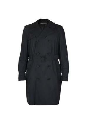 Valentino Garavani button closure belted trench coat - Black