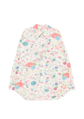 Walter Van Beirendonck floral-print long-sleeve shirt - White