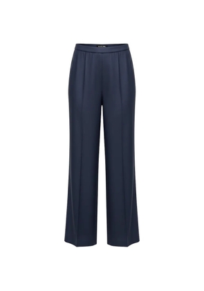 Black Label pleated wide-leg trousers - Blue