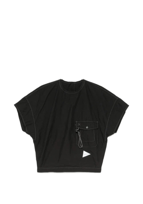 and Wander Cordura typewriter blouse - Black
