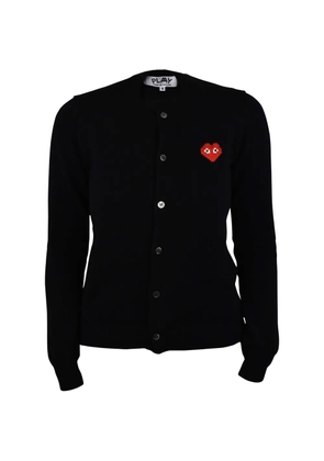 Comme Des Garçons heart-embellishment cardigan - Black