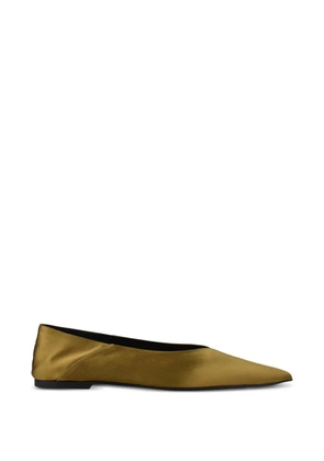 Saint Laurent pointed mules - Green