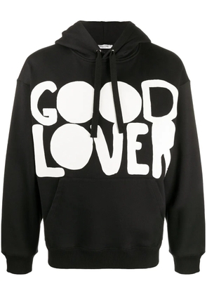Valentino Garavani lettering-print hoodie - Black