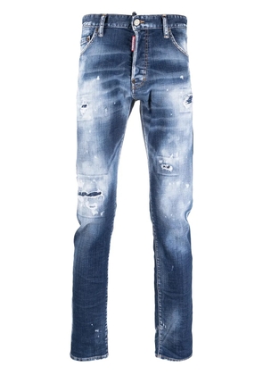 DSQUARED2 destroyed five-pocket jeans - Blue