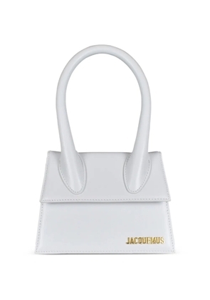 Jacquemus logo plaque tote bag - White