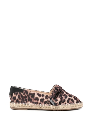 LIU JO leopard-print knot-detail espadrilles - Brown
