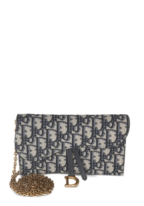 Christian Dior Pre-Owned Saddle Oblique-monogram cross body bag - Blue
