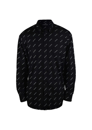 Balenciaga all-over logo shirt - Black