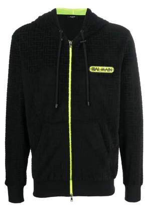 Balmain logo-print hoodie - Black