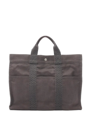 Hermès Pre-Owned 2000s Herline MM canvas tote bag - Grey