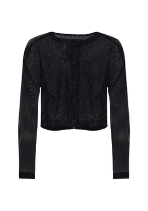 Pleats Please Issey Miyake buttoned cardigan - Black