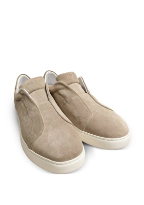 Poche Paris suede slip-on sneakers - Neutrals