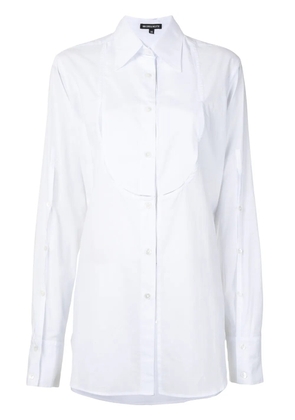 Ann Demeulemeester longline tuxedo shirt - White