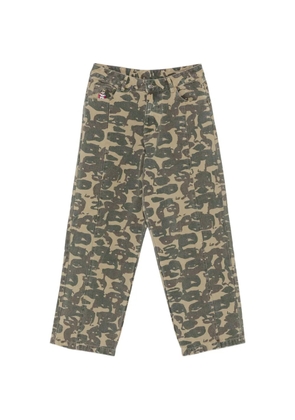 KidSuper Face Camo wide-leg jeans - Green
