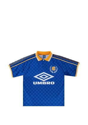 ERIC EMANUEL x Umbro checkerboard-pattern polo shirt - Blue