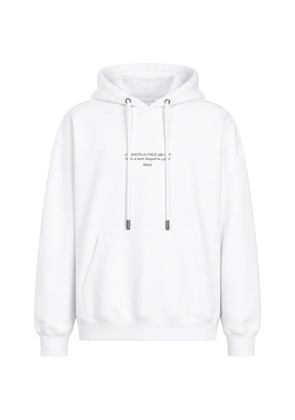 Off-White logo-print drawstring hoodie